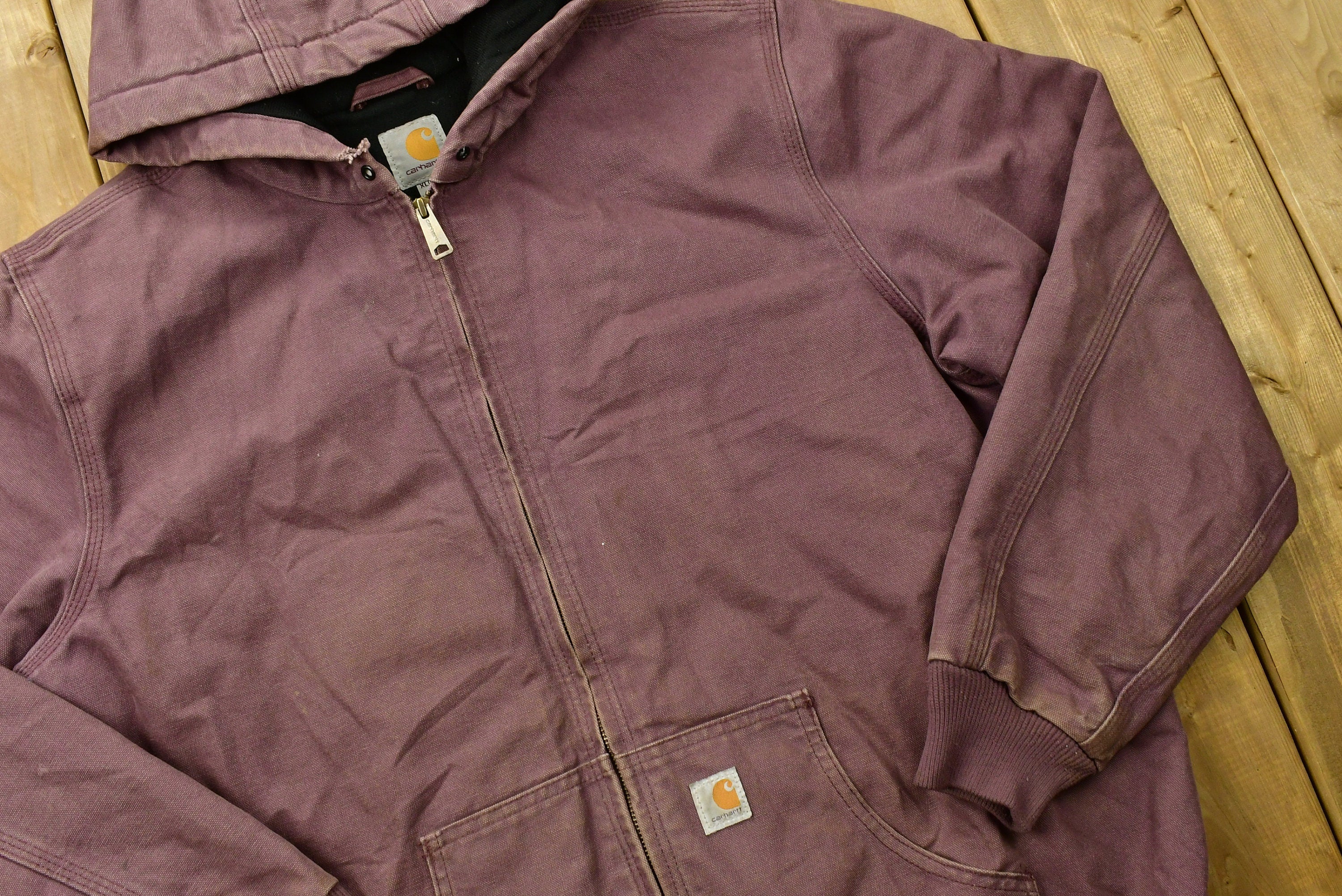 Vintage 90s Carhartt Hooded Chore Coat