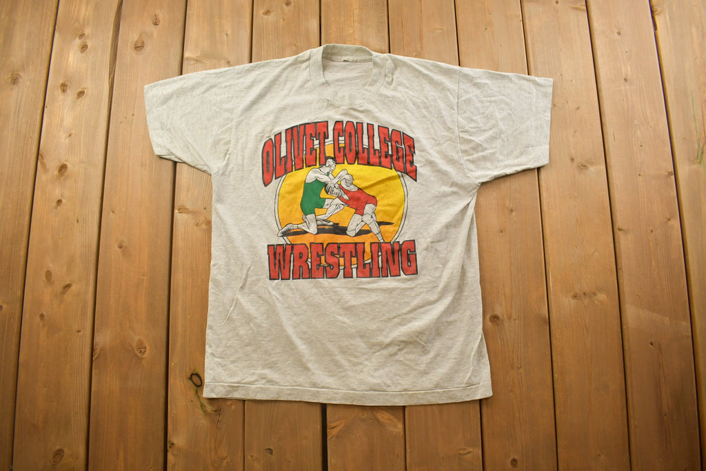 Vintage 1990s Olivet College Wrestling Collegiate T-Shirt