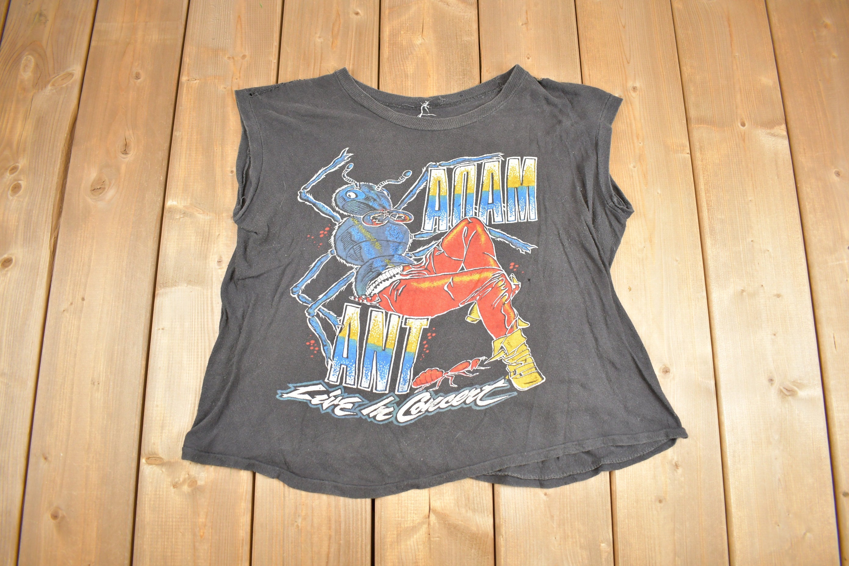 Vintage 1980s Adam And The Ants Live In Concert T-Shirt