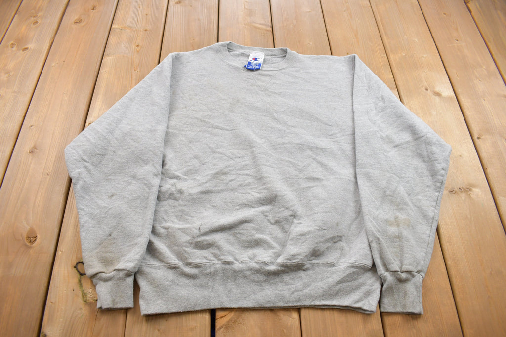 Vintage 1990s Champion Stained & Distressed Crewneck Sweatshirt