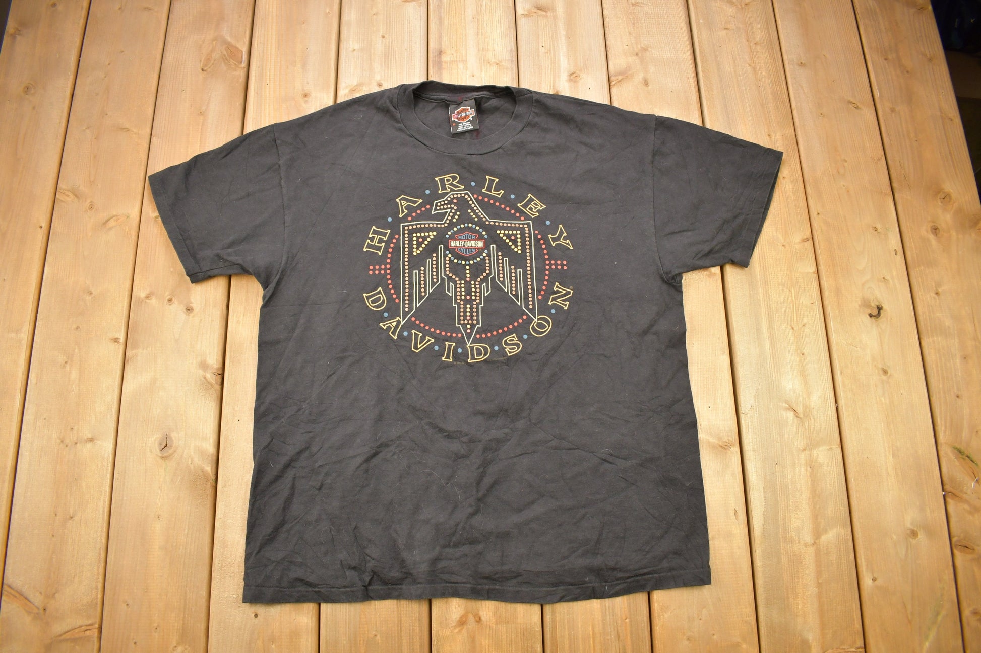 Vintage 1995 Harley Davidson Motorcycles "Zooks" Des Moines IA T-Shirt