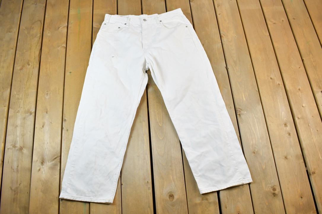 Vintage 1990s Levi Strauss Red Tab 569 Denim Jeans Size 36 x 30 Made In USA