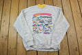 Vintage 1990s Barb Mccain Woden Double Collar Crewneck Sweatshirt