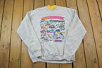 Vintage 1990s Barb Mccain Woden Double Collar Crewneck Sweatshirt