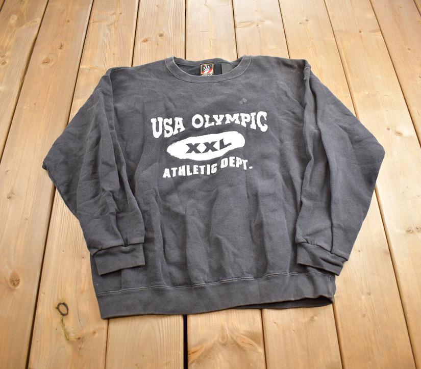 Vintage 1990s USA Olympics Athletic Dept. Crewneck Sweatshirt Made In USA