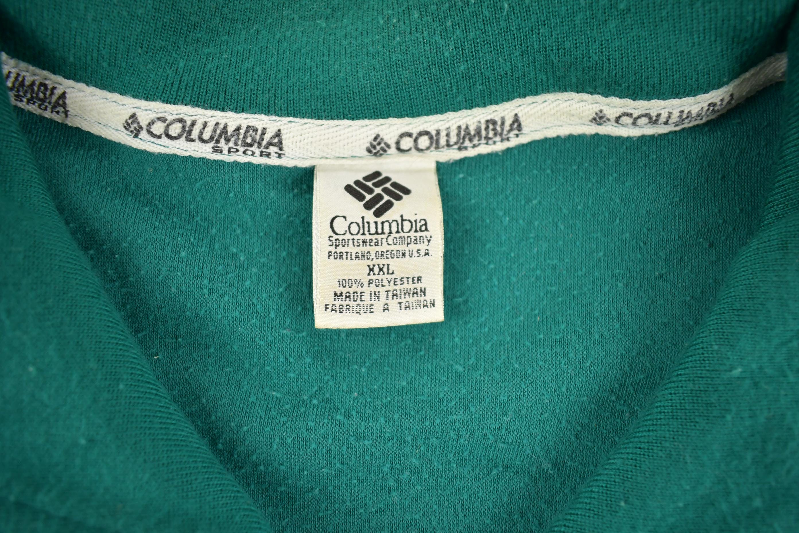 Vintage 1990s Colombia Quater-Zip Fleece Sweater