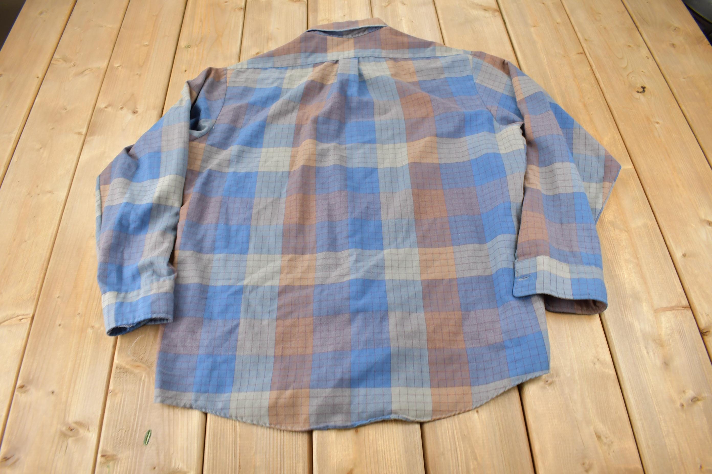 Vintage 1990s Par Four Sportswear Plaid Button Up Flannel Shirt