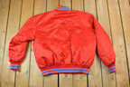 Vintage 1980s BK JB Baltimore Orioles Satin Snap Button MLB Baseball Jacket