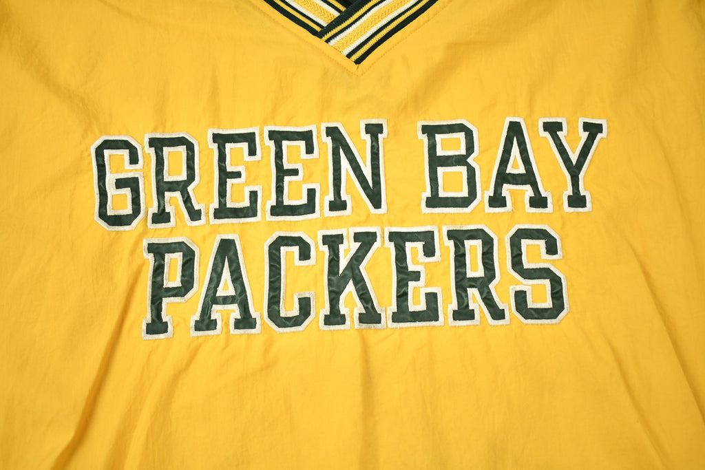 Vintage 1990s Green Bay Packers NFL Pro Line Champion Pullover Windbreaker Jacket