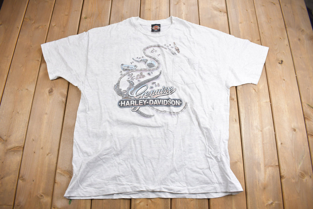 Vintage 1995 Sauk Prairie Harley Davidson Motorcycles T-Shirt