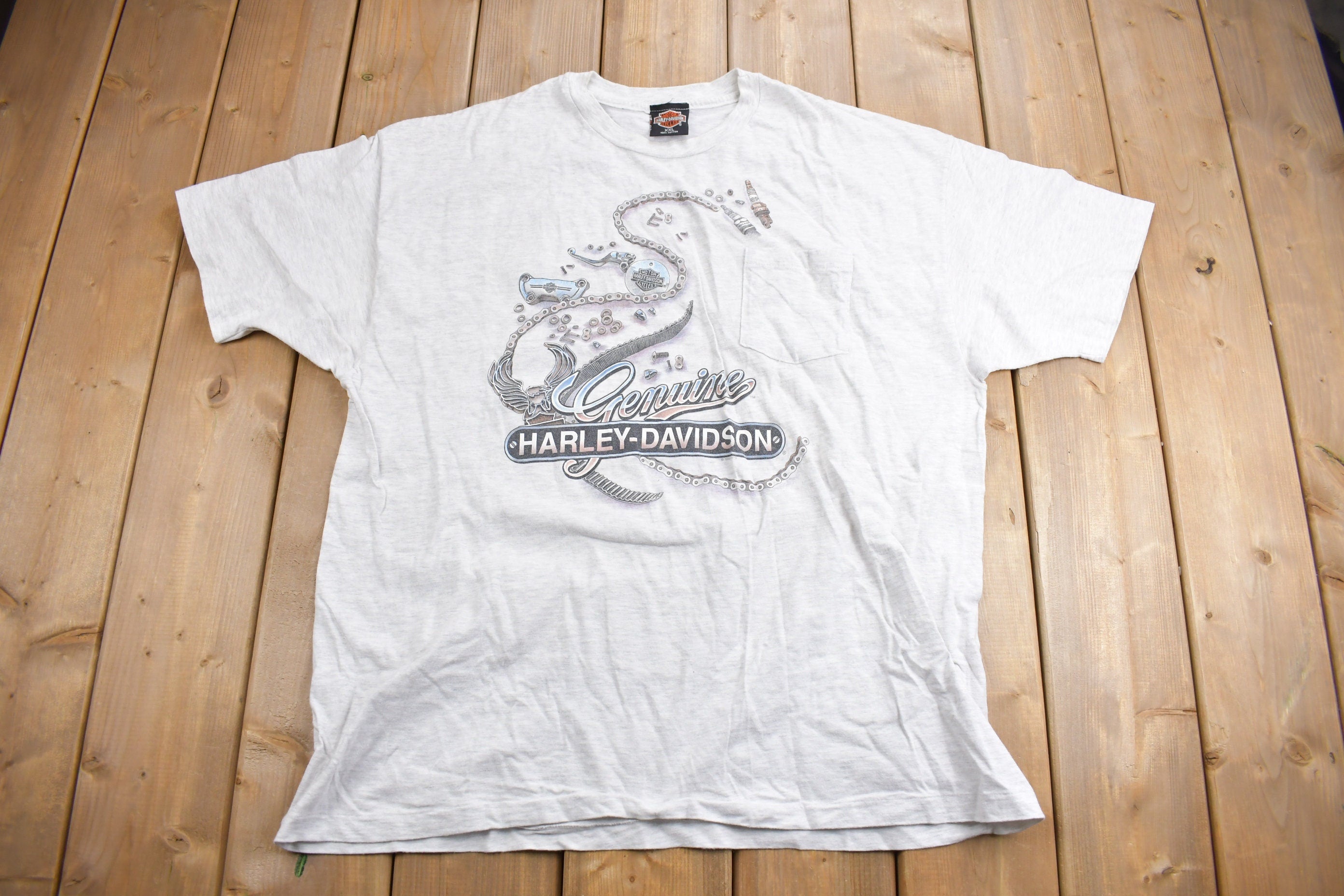Vintage 1995 Sauk Prairie Harley Davidson Motorcycles T-Shirt