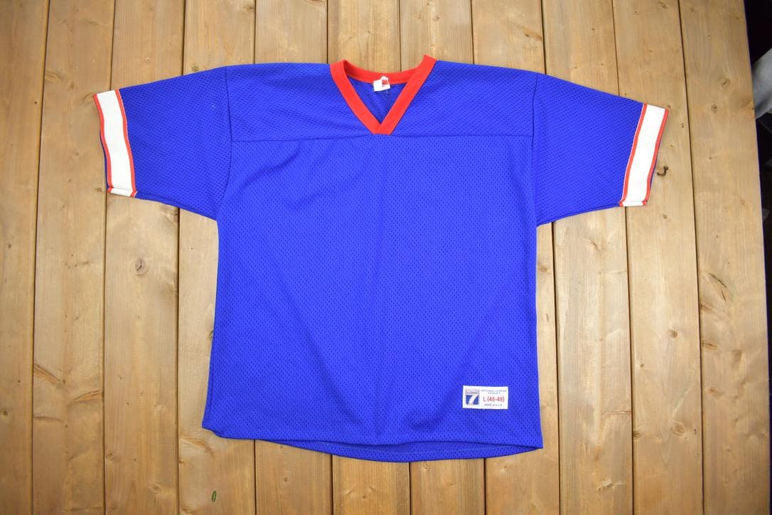 Vintage 1980s 7 Logo Plain Football Jersey