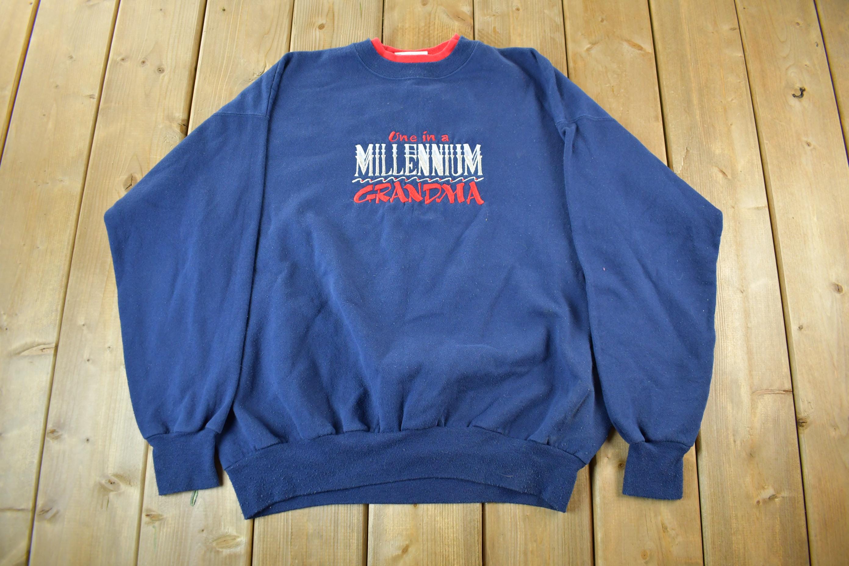 Vintage 1990s Grandma Crewneck Sweater Adult Large