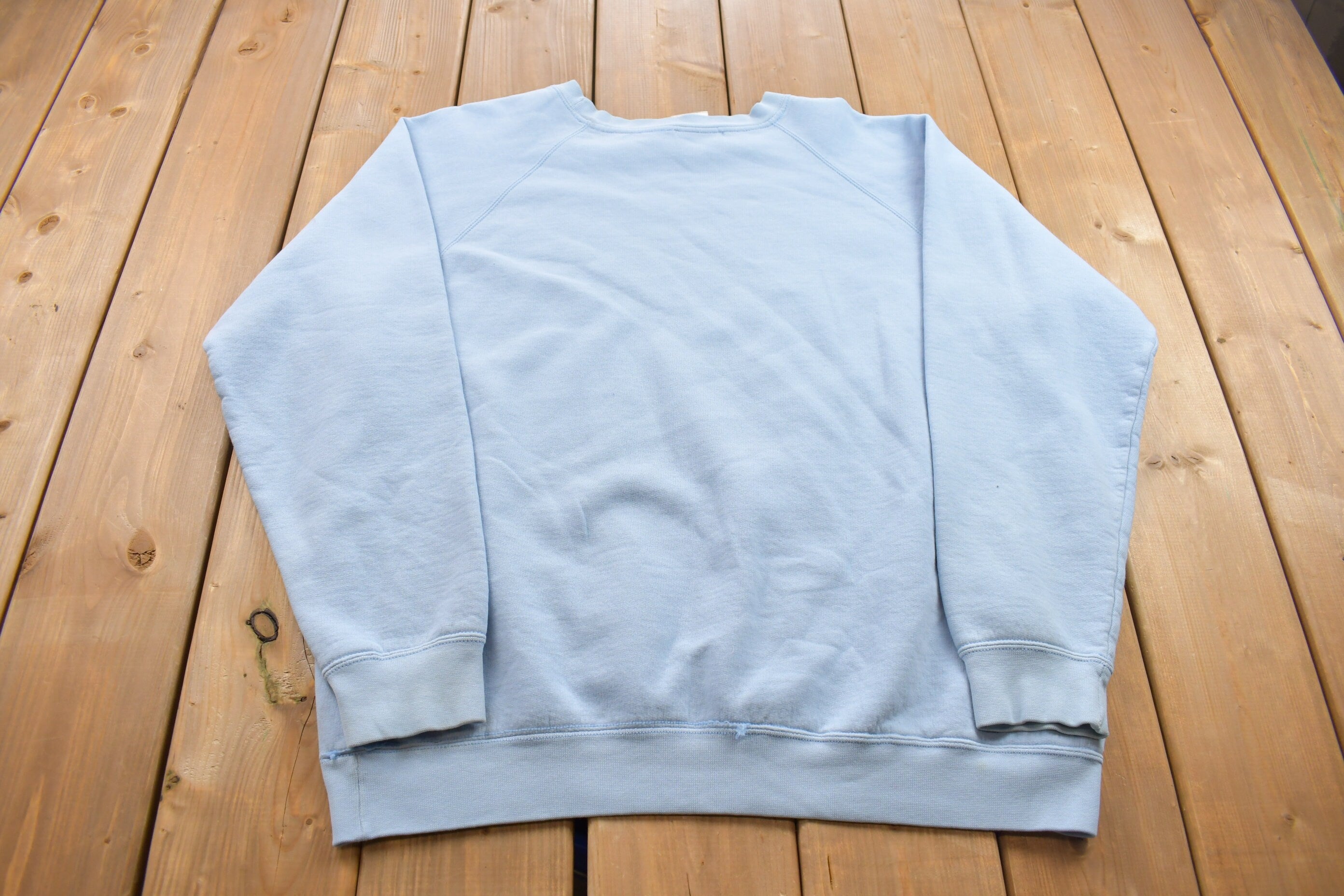 Vintage 1990s Russell Athletic Baby Blue Crewneck Sweatshirt