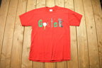 Vintage 1990s Golfer Graphic Golfing Theme T Shirt