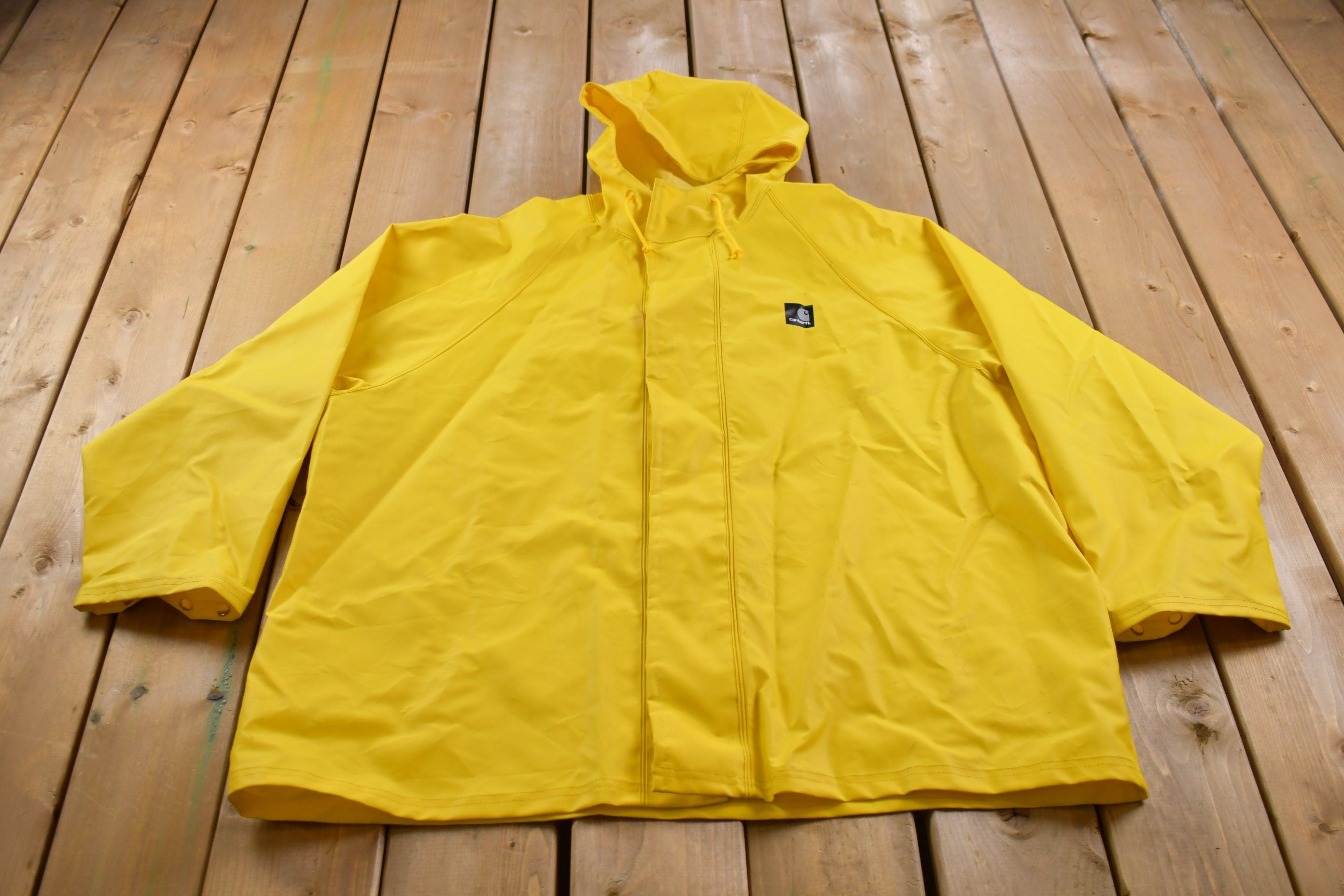 Carhartt Yellow Rain Jacket