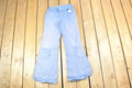 Vintage 1960s Bell Bottom Denim Hippie Festival Jeans Size 26 x 28 Made In USA