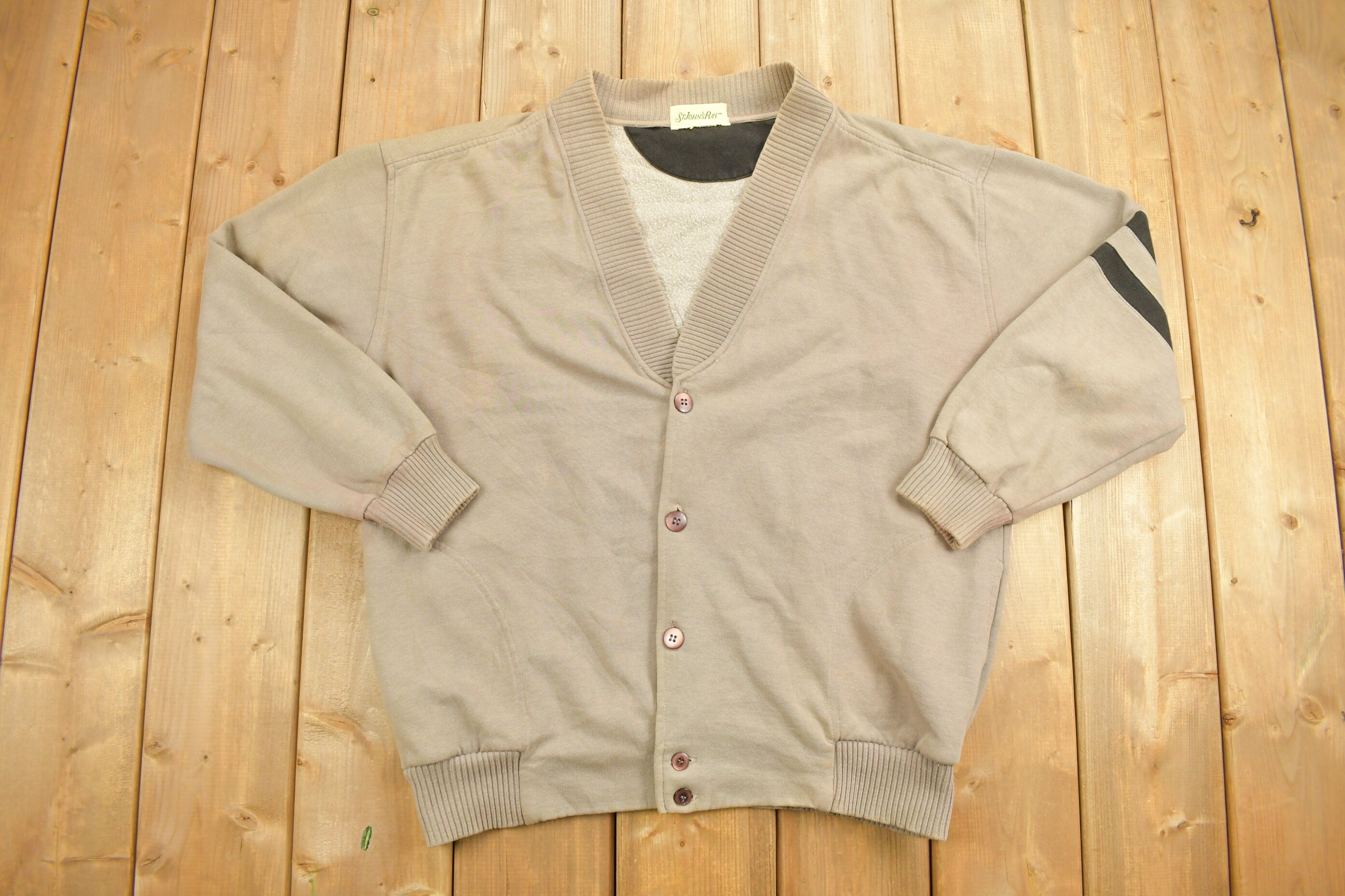 Vintage 1990s St John's Bay Button Up Cardigan Sweater