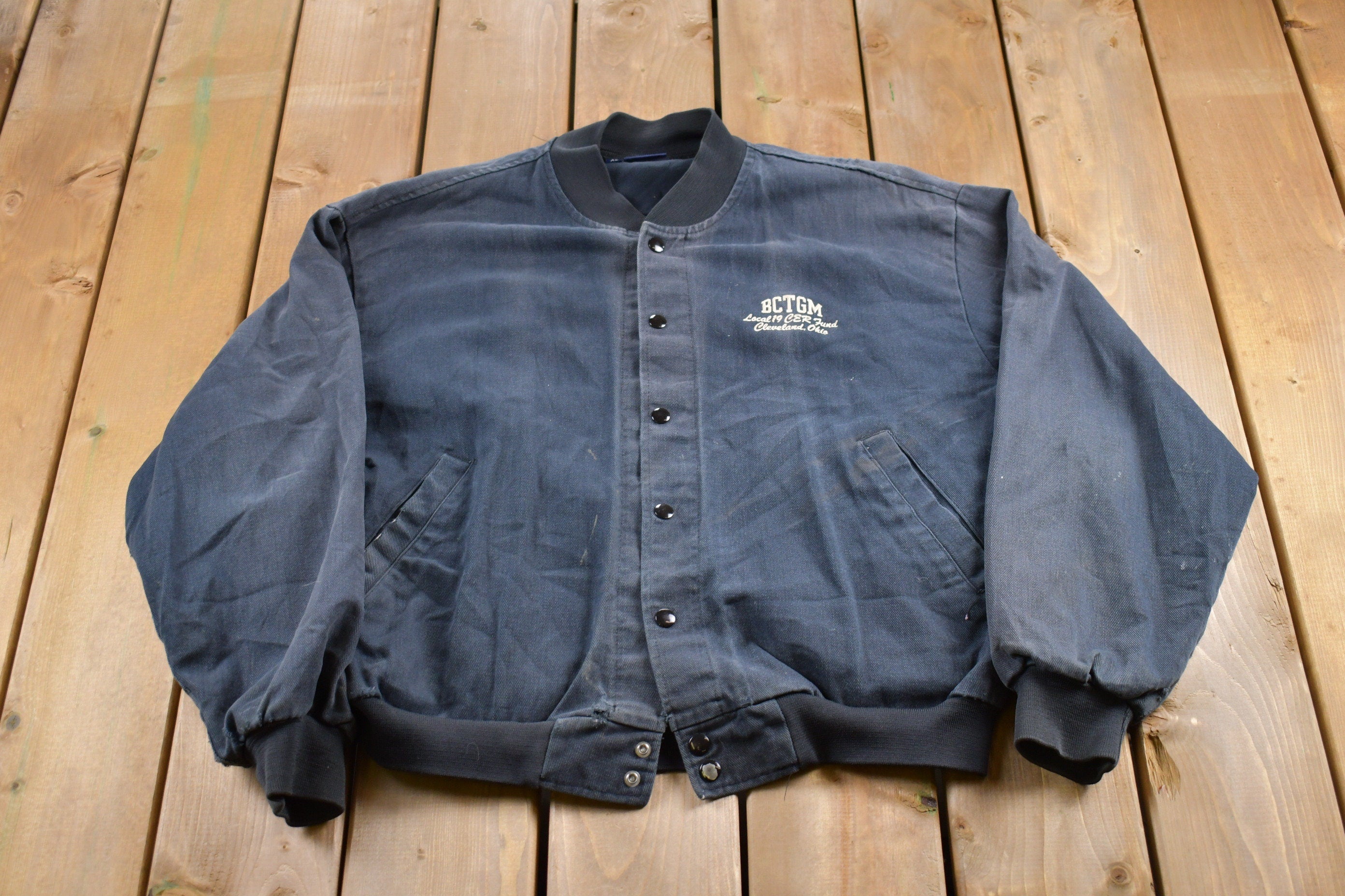 Vintage 1990s King Louie Satin Bomber Jacket