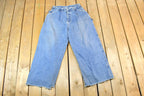Vintage 1990s Kikwear American Made Wide Leg Denim Jeans Size 30x28