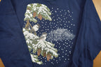 Vintage 1990s Winter Birds Crewneck Sweatshirt