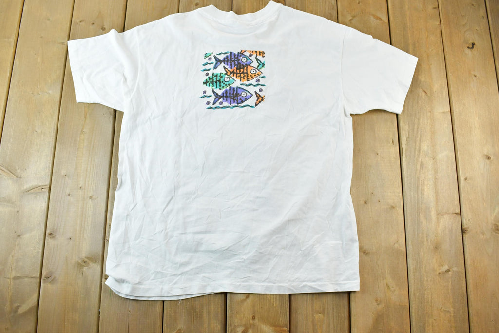 Vintage 1990s Naples Single Stitch Fish T-Shirt