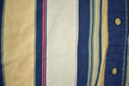 Vintage 1990s Natural Issue Thick Striped Long Sleeve Button Up Shirt