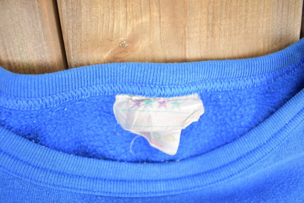 Vintage 1980s Blank Blue Crewneck Sweatshirt