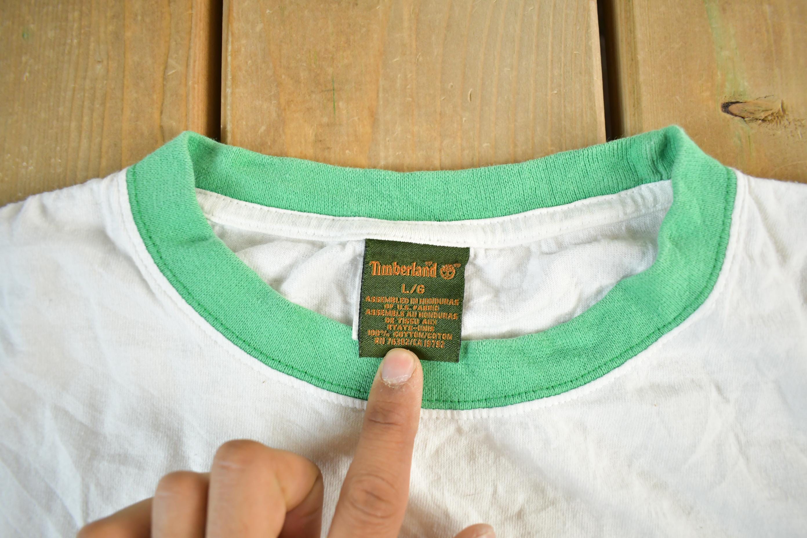 Vintage 90s Timberland Ringer T-Shirt - Men's Large