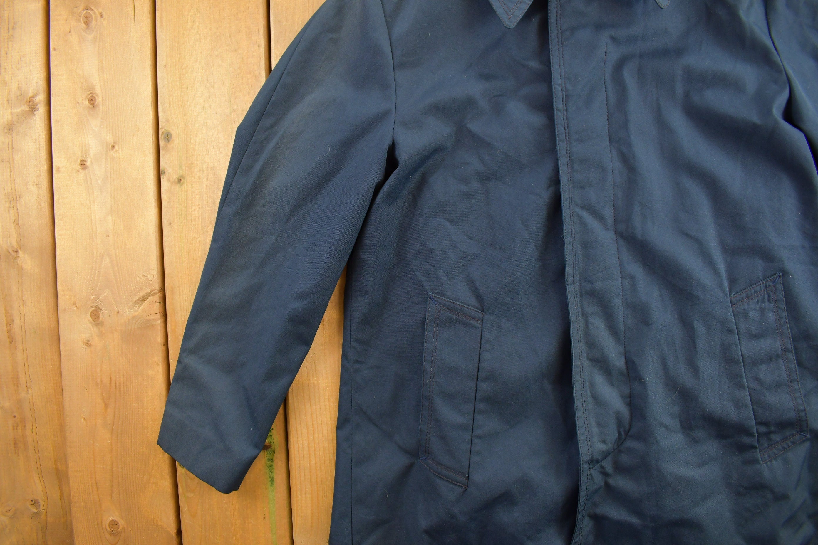 Vintage 1980s Full Length Trench Coat Jacket