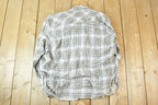 Vintage Y2K Carhartt FR Western Style Plaid Cat 2 Button Up Shirt Men's Large