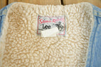 Vintage 1970s Lee Storm Rider Sherpa Lined Denim Vest Men's Large