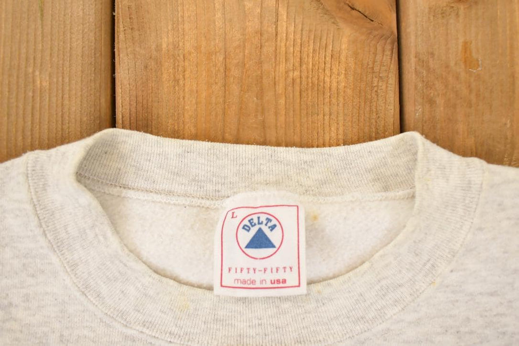 Vintage 1990s Minnesota Embroidered Text Crewneck Sweatshirt Mens L