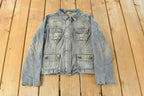 Vintage Y2K Talbots Denim Trucker Jean Jacket Women's Small / Denim Jacket / 2000s Coat / Chic Fashion