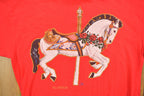 Vintage 1990s Horse Carousel Florida Souvenir T Shirt