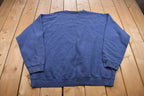 Vintage 1990s Cheetah Blank Blue Crewneck Sweatshirt