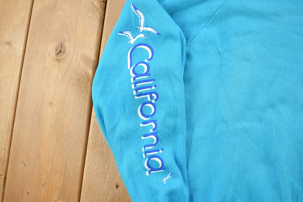 Vintage 1990s California Nautical Theme Crewneck Sweatshirt