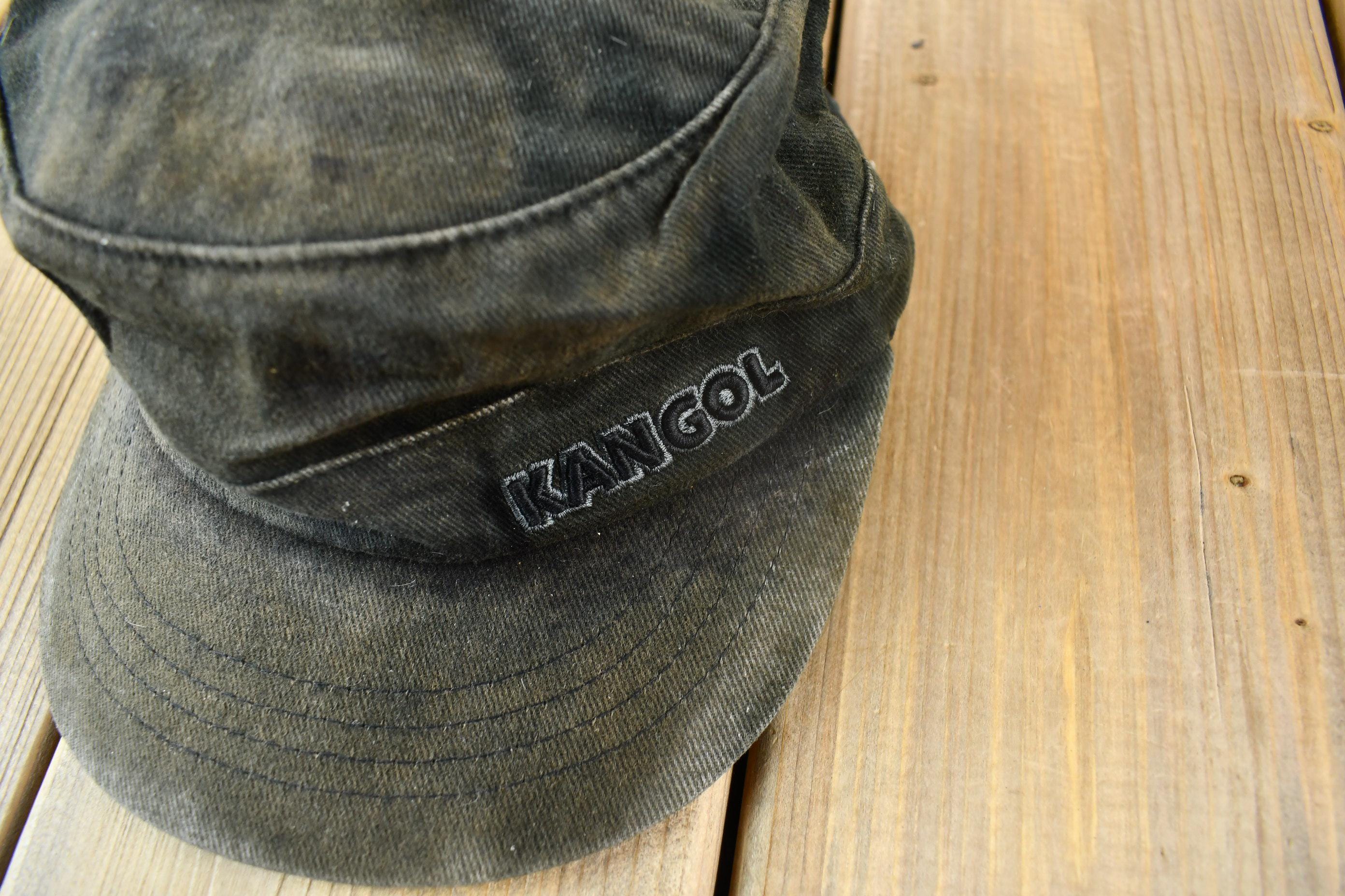 Vintage 1990s Kangol Flexfit Cotton Twill Army Cap Size L-XL