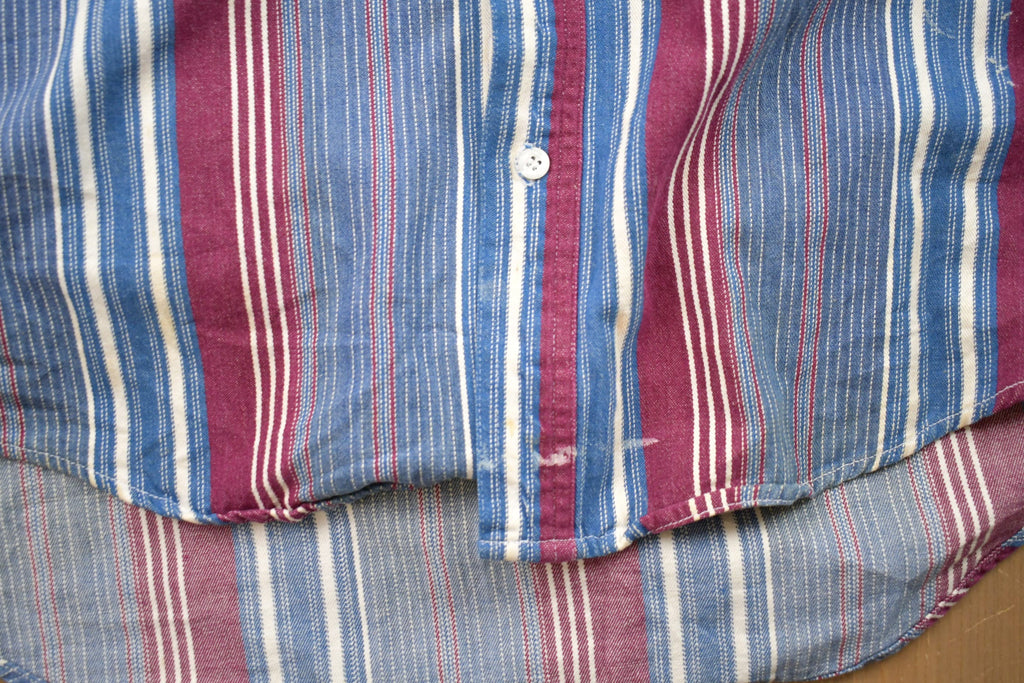 Vintage 1980s Creative Edge Striped Button Up Shirt
