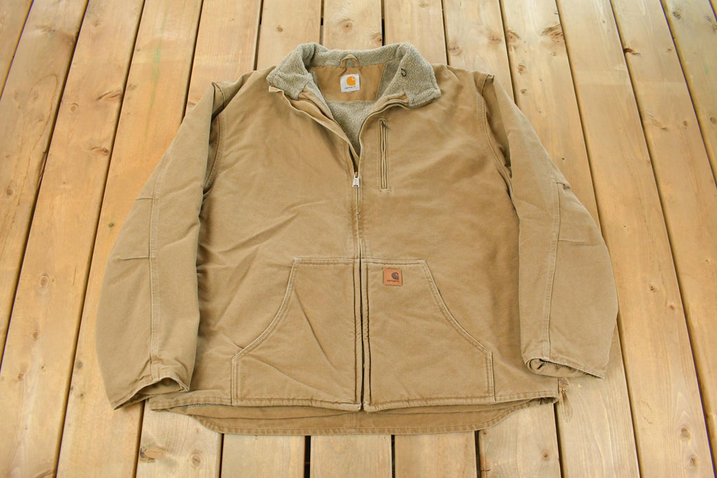 Vintage 1990s Carhartt Sherpa Lined Jacket Men's 2XL