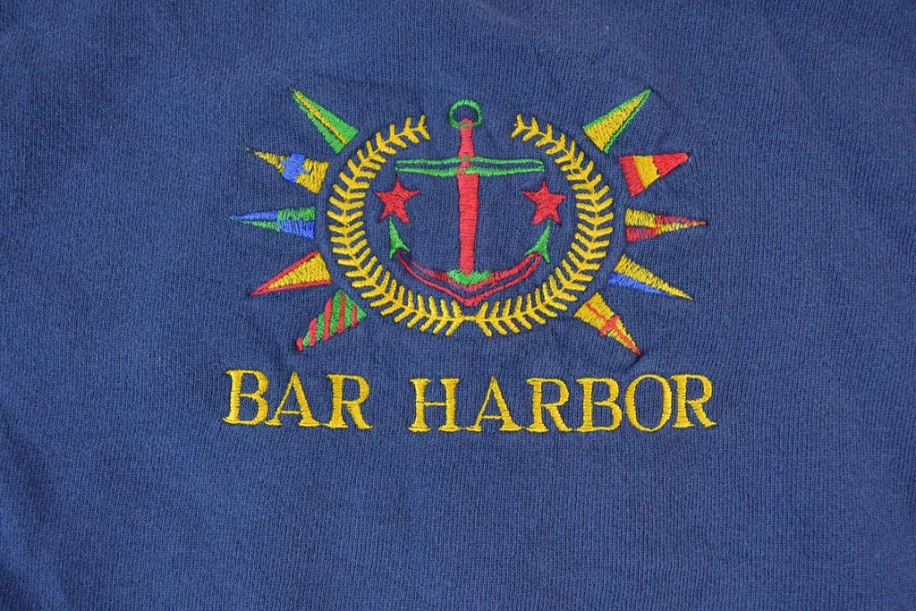 Vintage 1990s Bar Harbor Crewneck Sweatshirt Made In USA / 90s Souvenir Boating Crewneck / Vintage Souvenir Crewneck / Streetwear / Travel