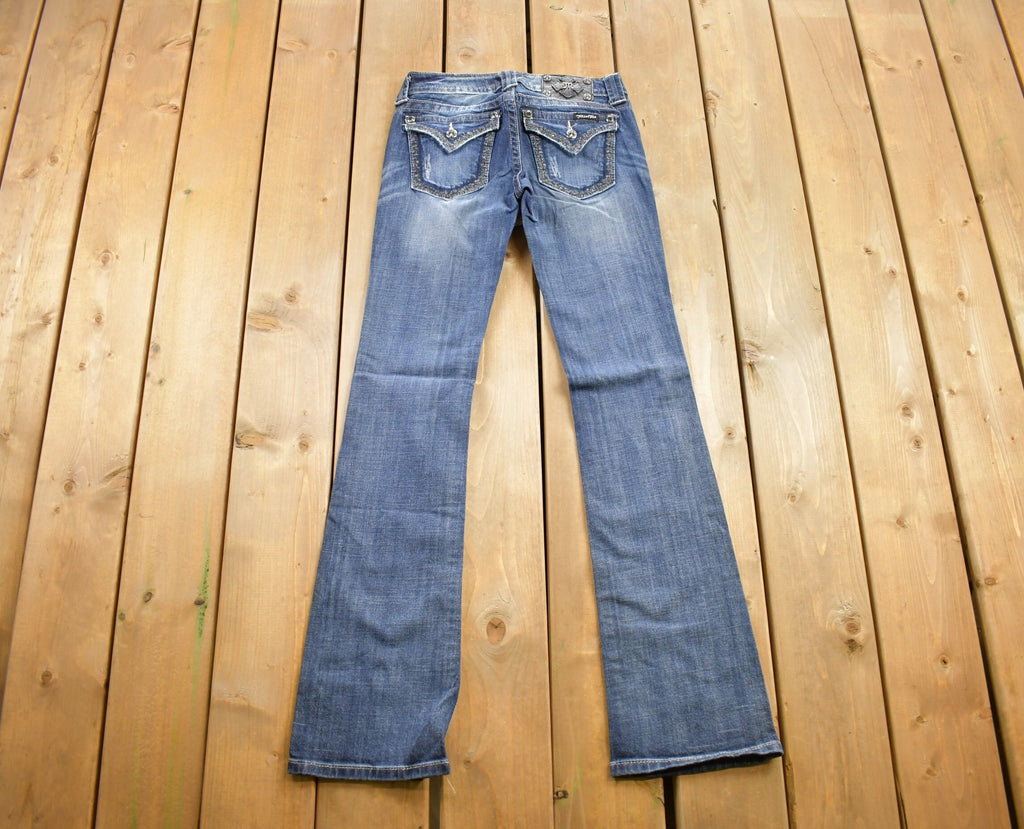 Vintage Y2K Miss Me Bedazzled Low Rise Jeans Size 26x32