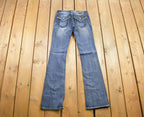 Vintage Y2K Miss Me Bedazzled Low Rise Jeans Size 26x32