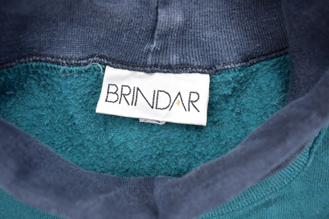 Vintage 1990s 'Brindar' Angel Embroidered Cute Sweater / 90s Crewneck / Grandma Sweater / Streetwear / Made In USA /