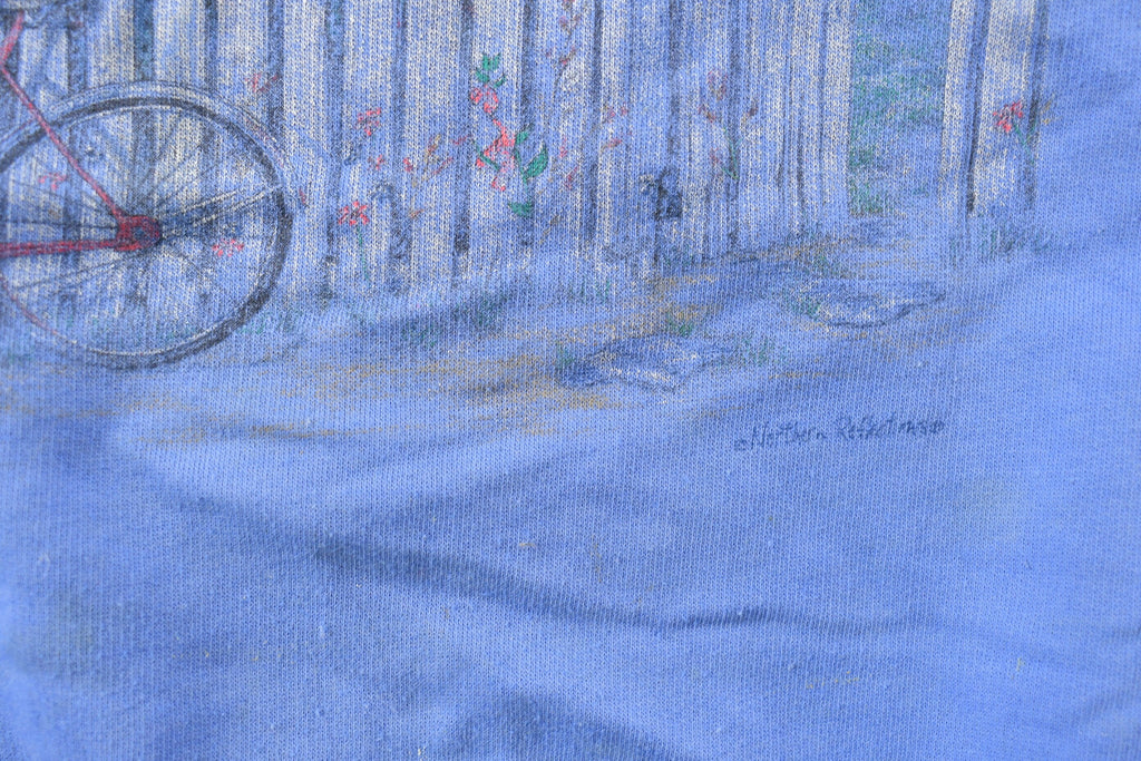 Vintage 1990s Northern Reflections White Picket Fence Crewneck Sweater