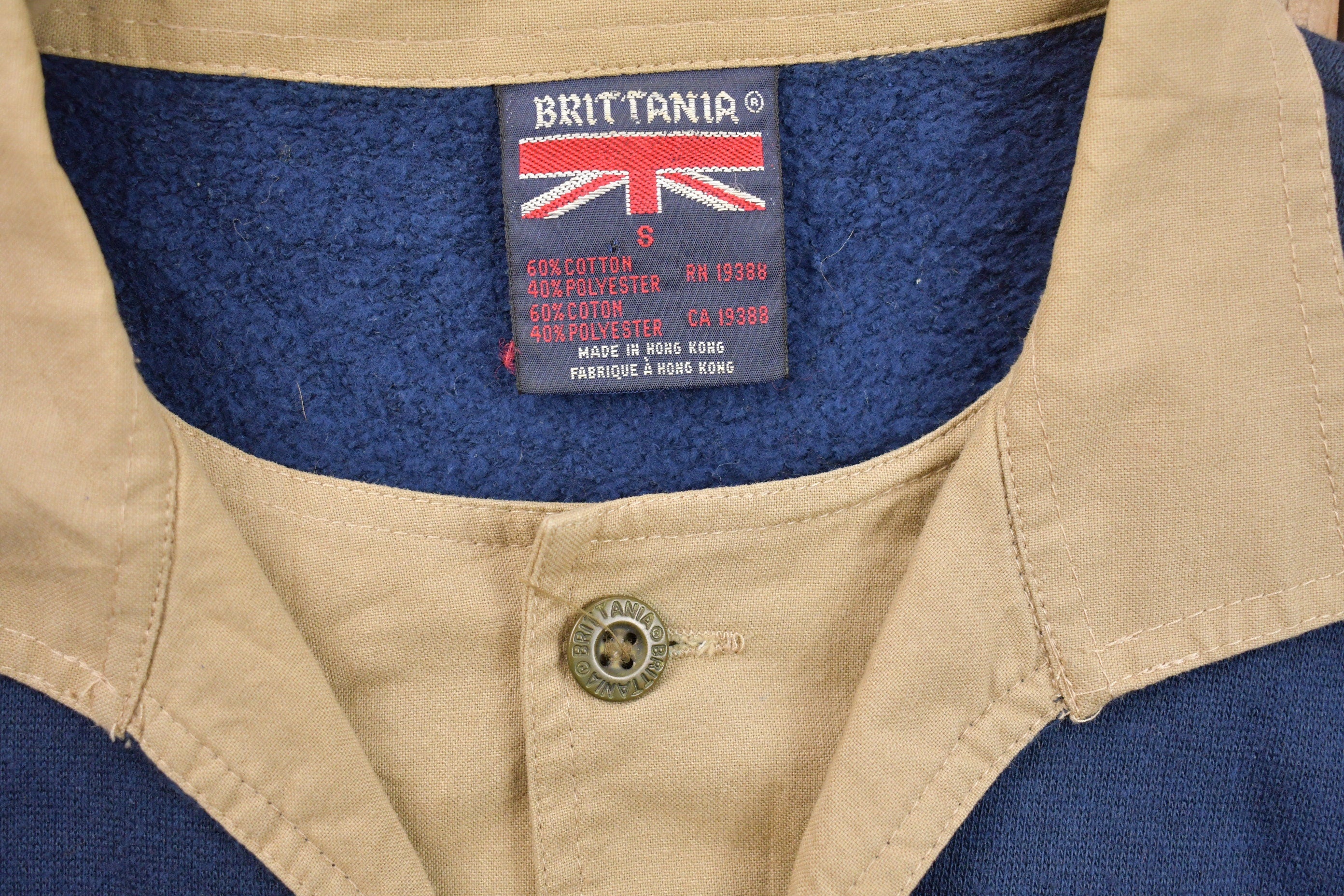 Vintage 1990s Two Layer Button Sweatshirt