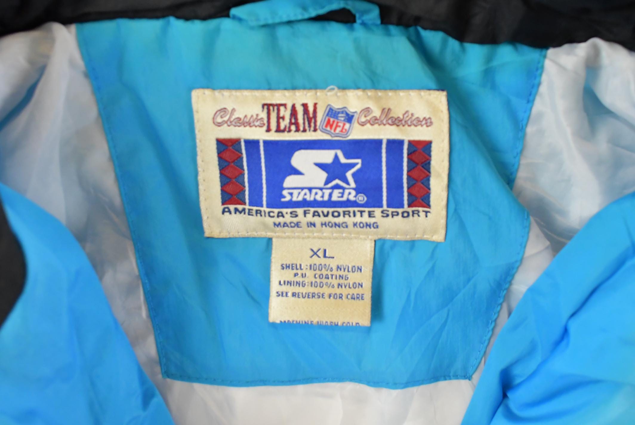 Vintage 1990s Carolina Panthers NFL Starter Windbreaker Jacket Men's XL