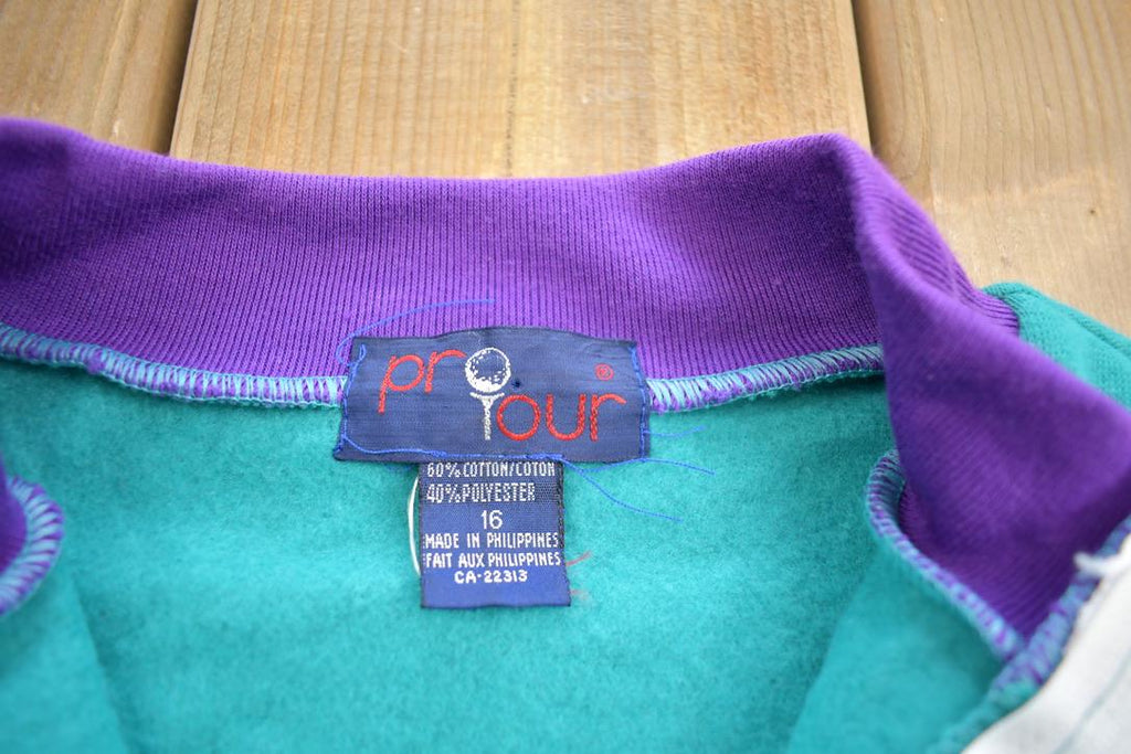 Vintage 1990s Pro Tour Golf Zip Up Sweatshirt