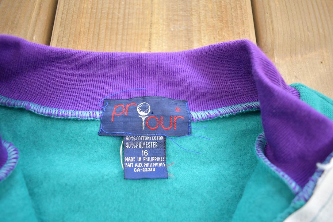 Vintage 1990s Pro Tour Golf Zip Up Sweatshirt