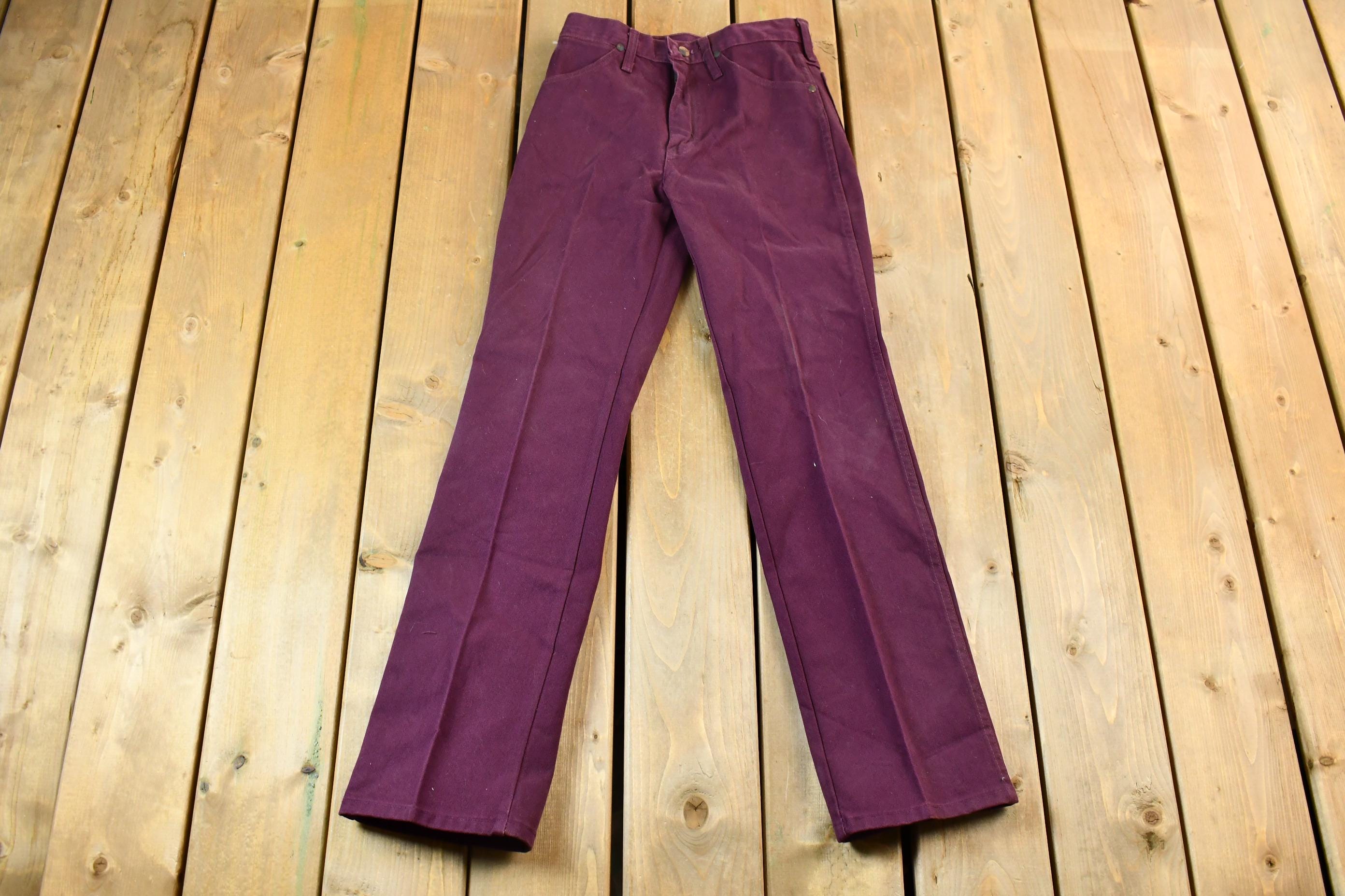 Vintage Wine Purple 1990s Wrangler Denim Jeans Size 26 x 31